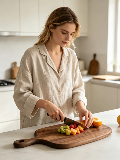 🥑 Cutting Board | Walnut Wood | Kitchens | Cooks | Natural Grain