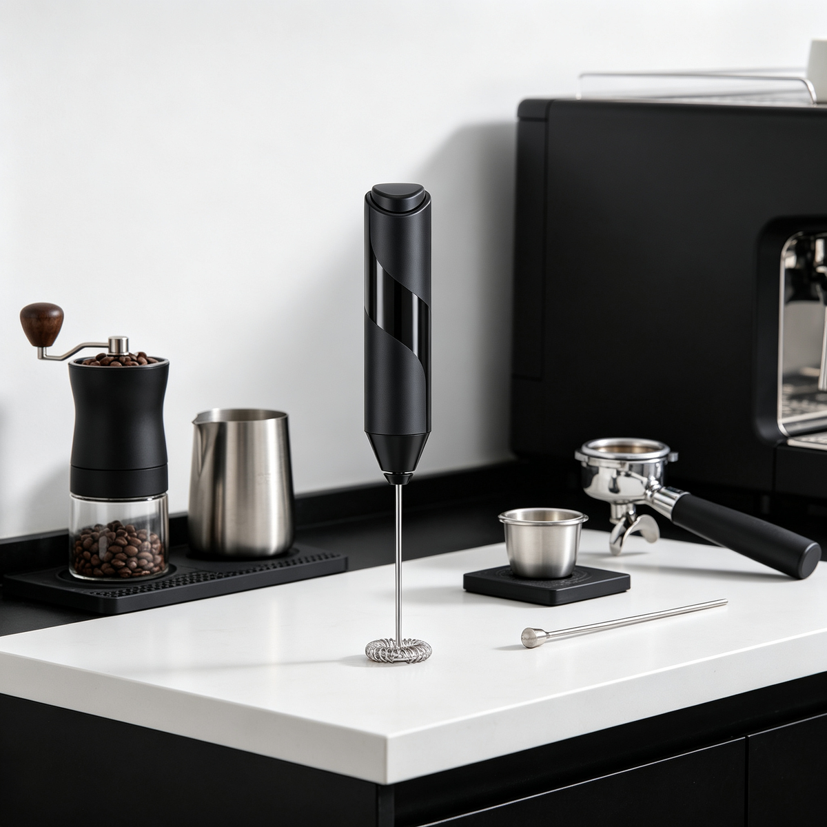 ☕ Frother | Stainless Steel | Coffee | Baristas | Spiral