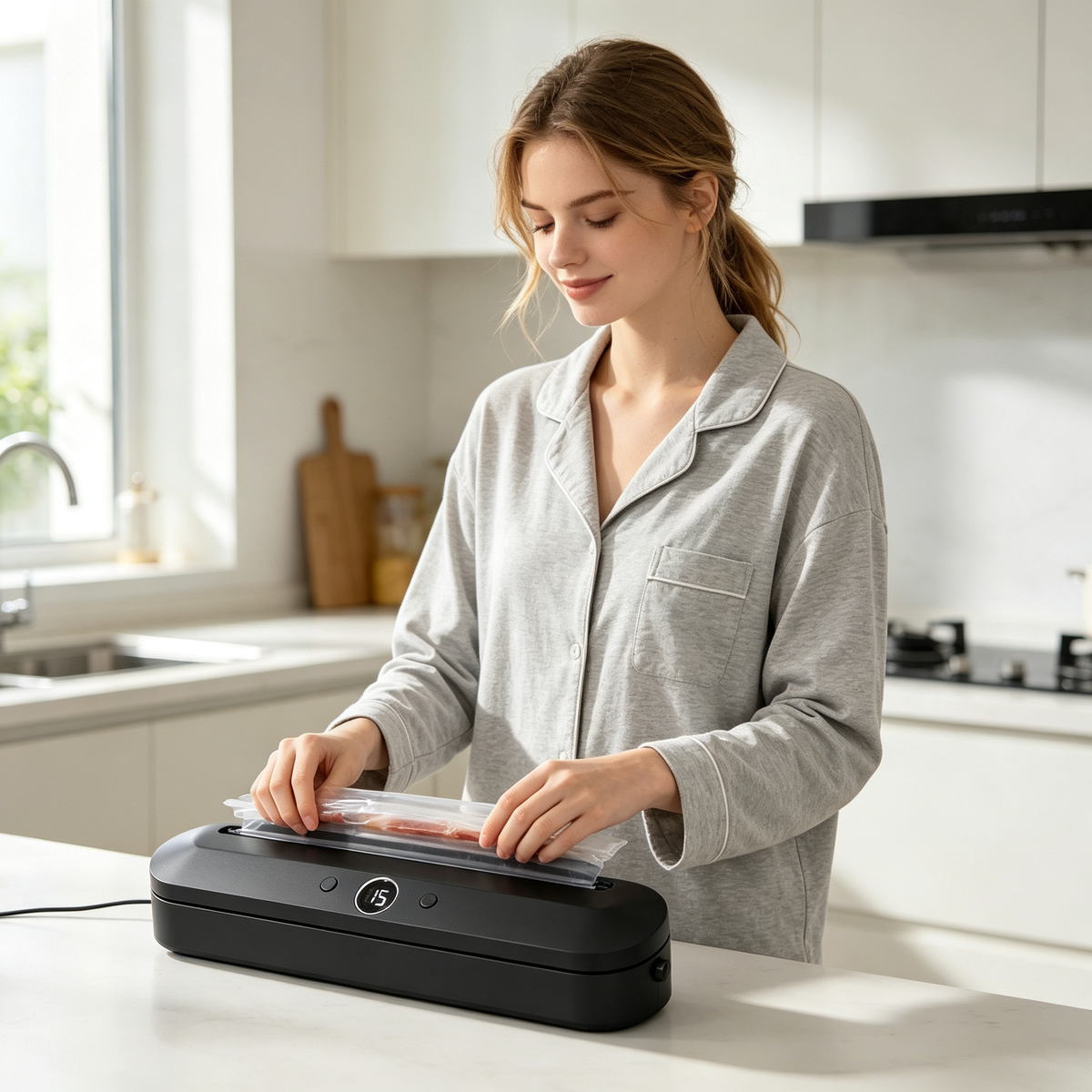 🥩 Vacuum Sealer | Plastic | Kitchens | Cooks | Sleek Design