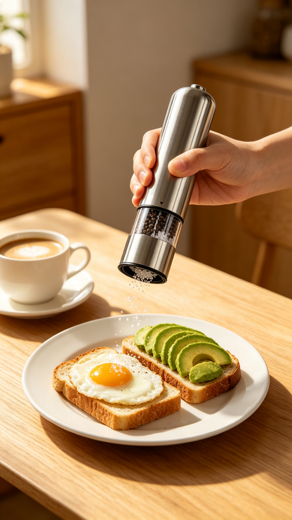 🌶️ Pepper Grinder | Stainless Steel | Kitchens | Cooks | Modern Elegance