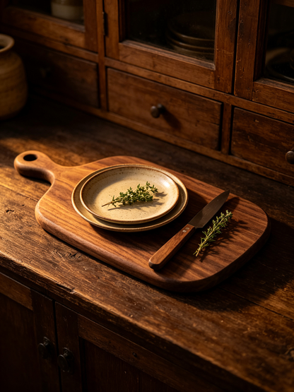 🥑 Cutting Board | Walnut Wood | Kitchens | Cooks | Natural Grain
