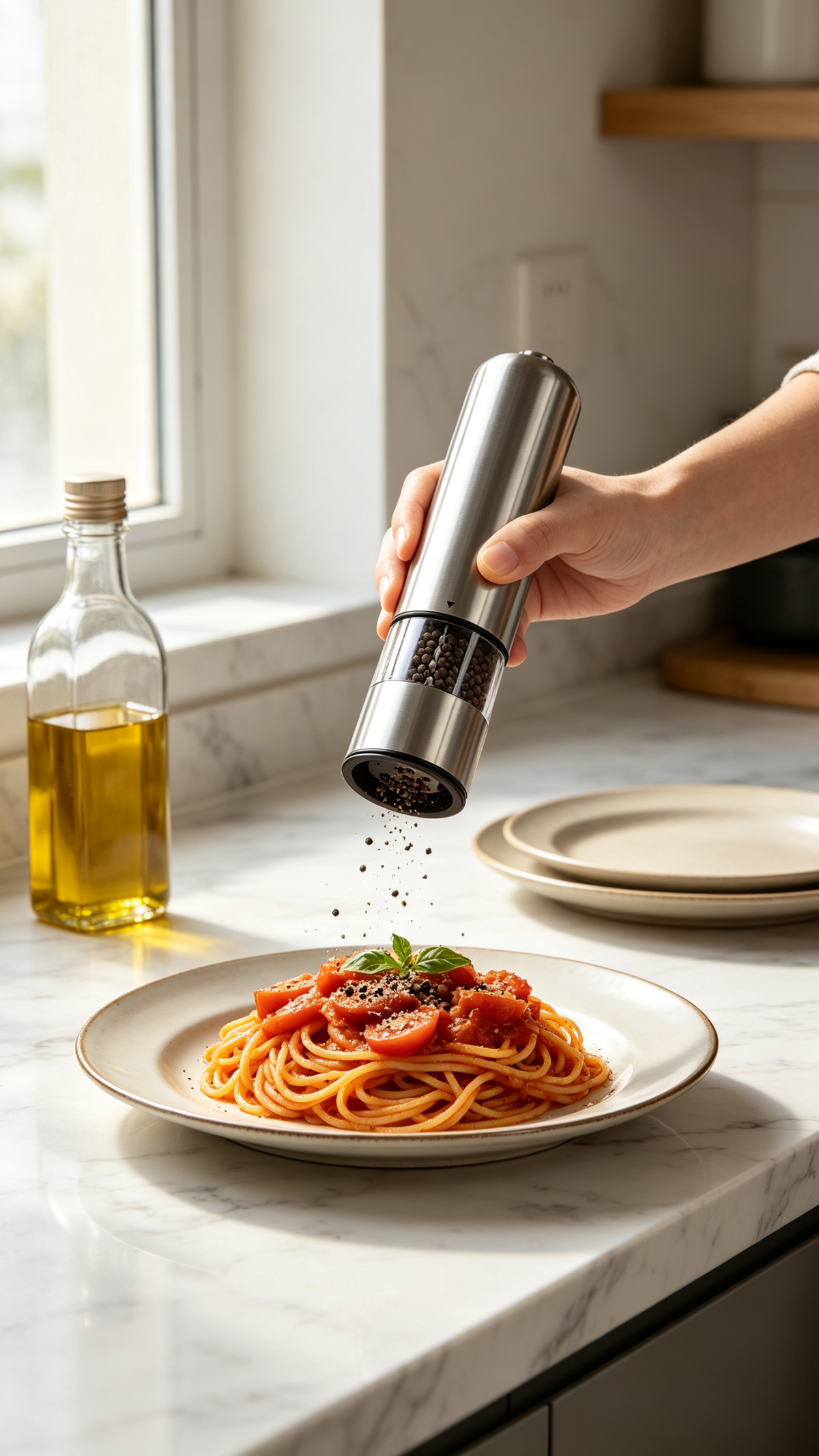 🌶️ Pepper Grinder | Stainless Steel | Kitchens | Cooks | Modern Elegance