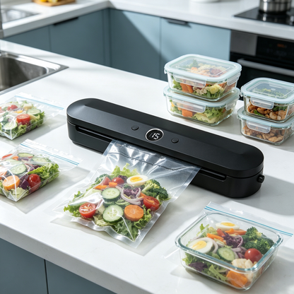 🥩 Vacuum Sealer | Plastic | Kitchens | Cooks | Sleek Design