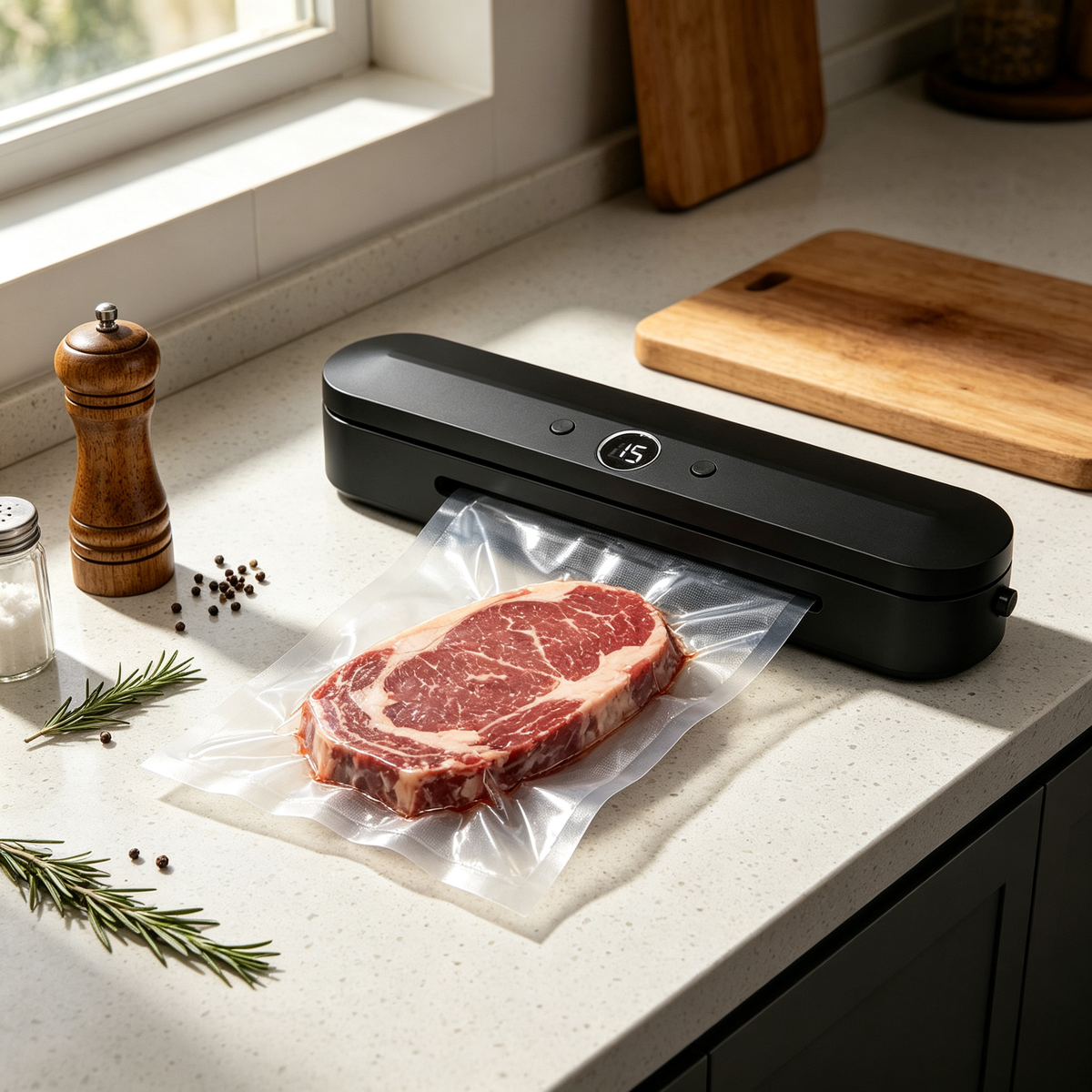 🥩 Vacuum Sealer | Plastic | Kitchens | Cooks | Sleek Design