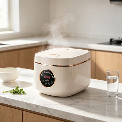 🍚 Rice Cooker | ABS | Home Kitchen | Cook Gift | Soft Cream Finish