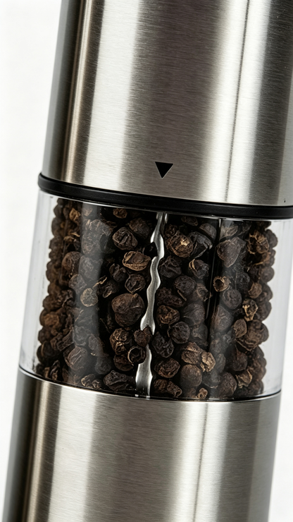🌶️ Pepper Grinder | Stainless Steel | Kitchens | Cooks | Modern Elegance