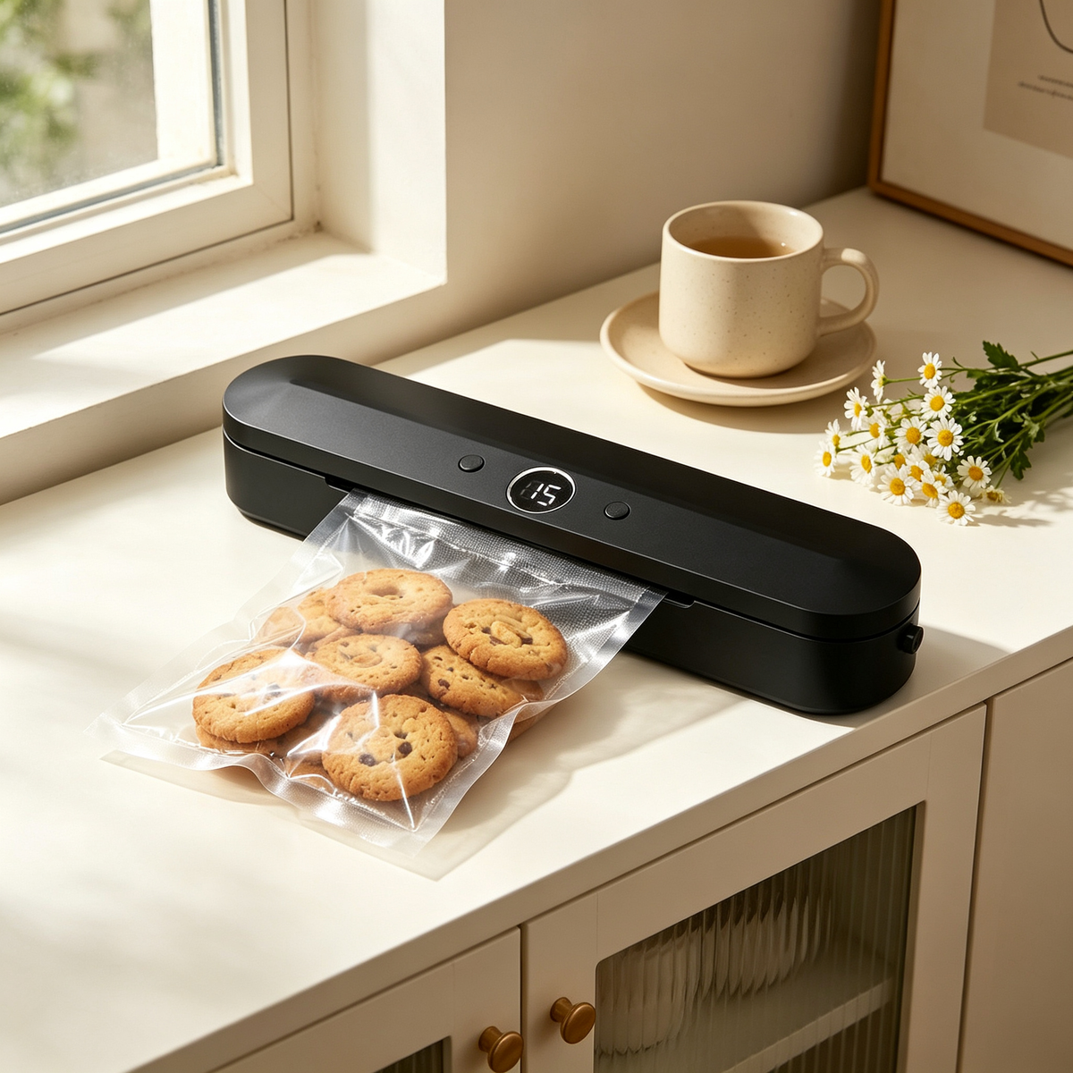 🥩 Vacuum Sealer | Plastic | Kitchens | Cooks | Sleek Design