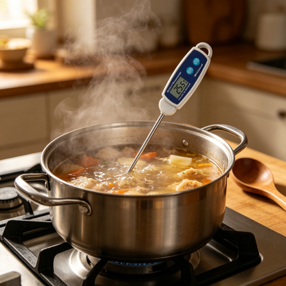 🌡️ Wireless Thermometer | Steel | Cooking | Home Chefs | Digital Display