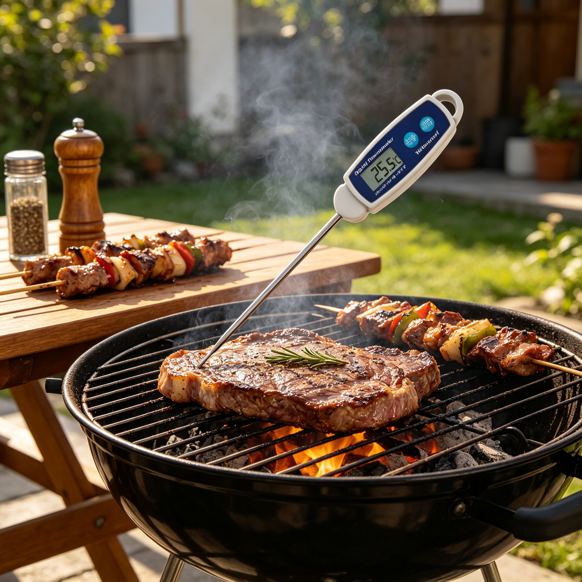 🌡️ Wireless Thermometer | Steel | Cooking | Home Chefs | Digital Display