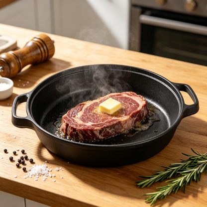 🍳 Kitchen Classic | Solid Cast Iron | Everyday Cooking | Home Chefs | Bold Matte Finish