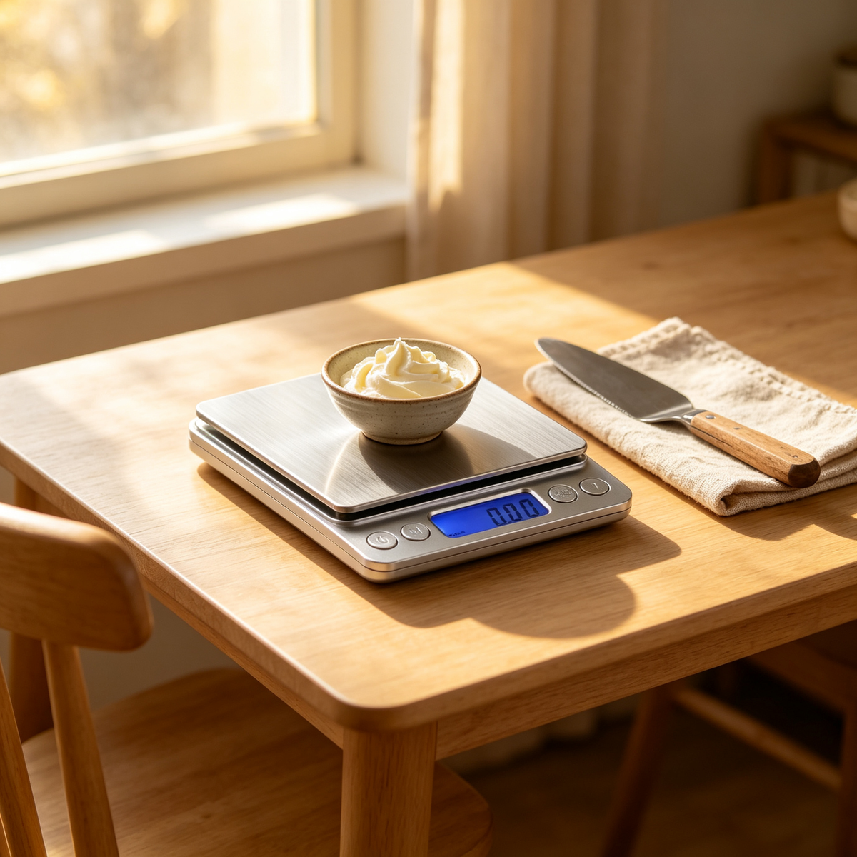 ⚖️ Kitchen Scale | Steel | Home Baking | For Cooks | Clean Digital Precision LCD