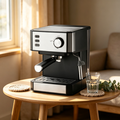 ☕ Espresso Maker | Steel | Kitchen | Coffee Lovers | Sleek Finish