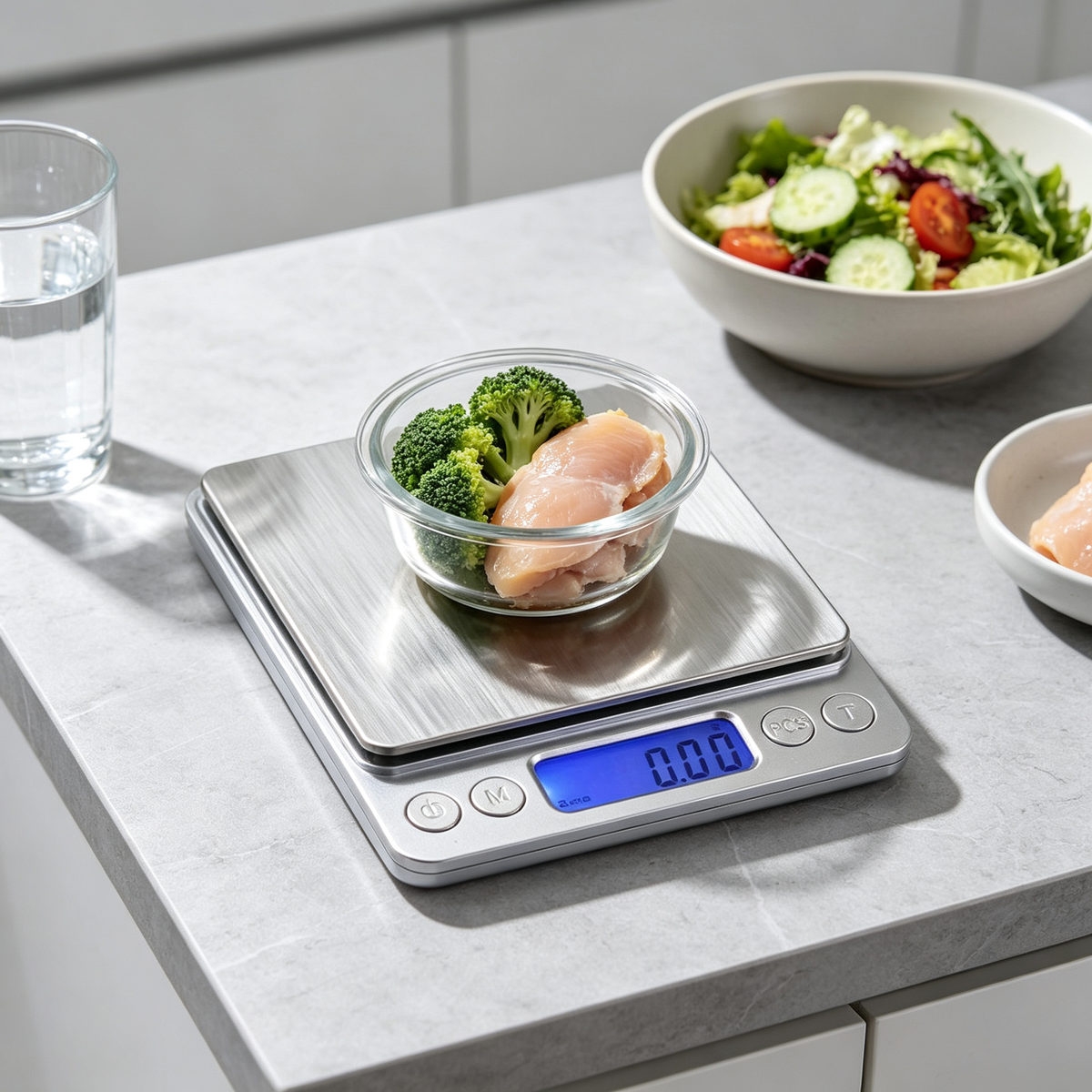 ⚖️ Kitchen Scale | Steel | Home Baking | For Cooks | Clean Digital Precision LCD