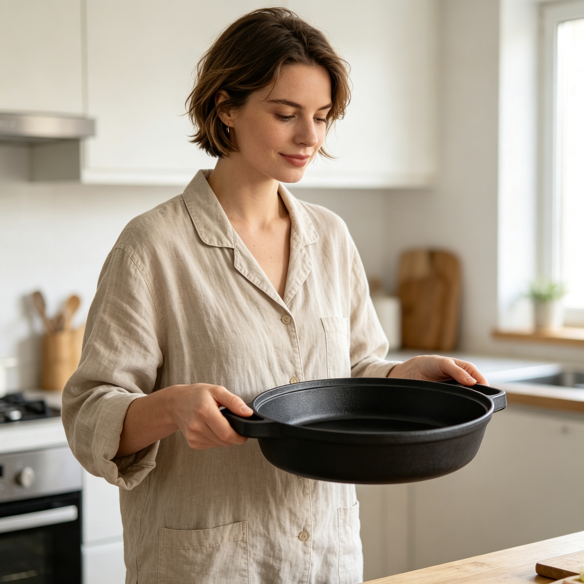 🍳 Kitchen Classic | Solid Cast Iron | Everyday Cooking | Home Chefs | Bold Matte Finish